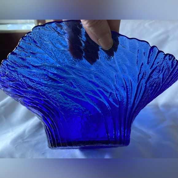 “Metsä"' Bowl by Pertti Kallioinen for Lasisepät Mäntsälä Finnish MCM Blue Bowl - Picture 6 of 12